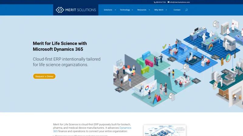 Homepage of Merit for Life Science