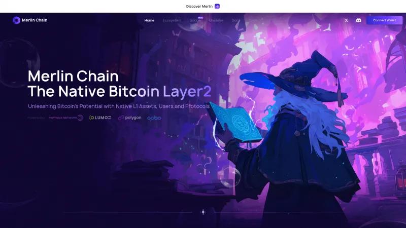 Homepage of Merlin Chain