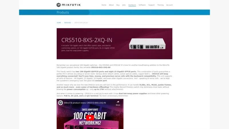 Homepage of CRS510-8XS-2XQ-IN