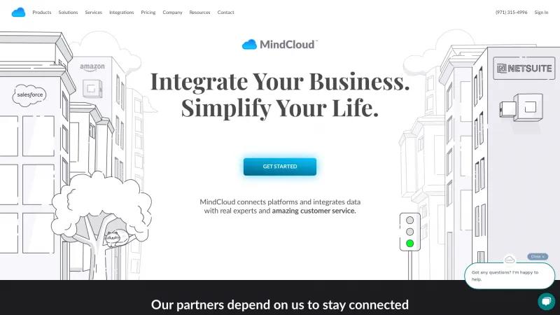 Homepage of MindCloud