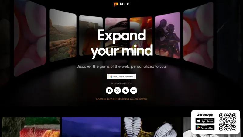 Homepage of Mix