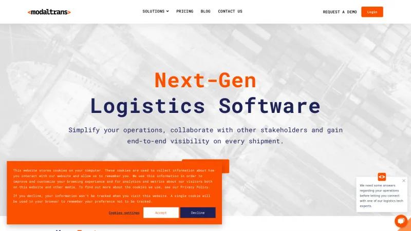 Homepage of Modaltrans