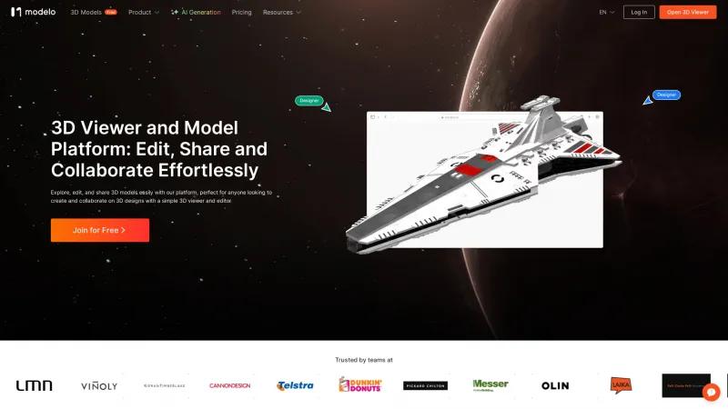 Homepage of Modelo