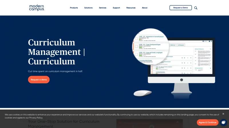 Homepage of Curriculog