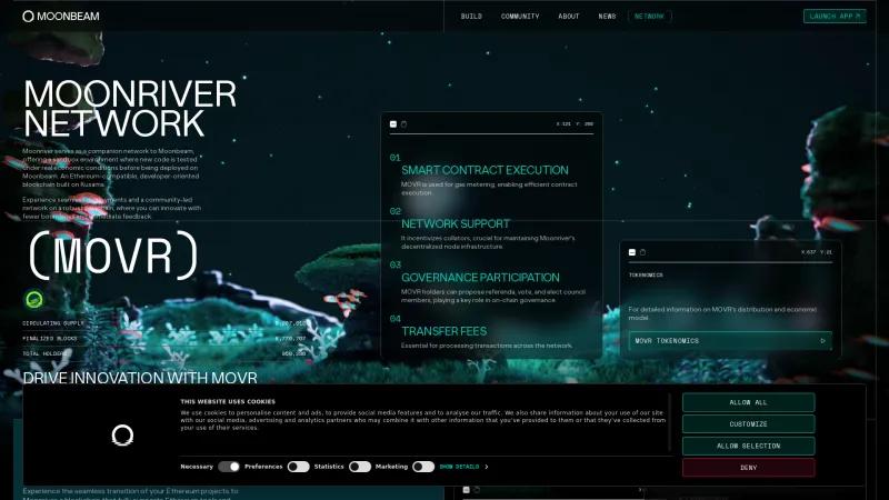 Homepage of Moonriver