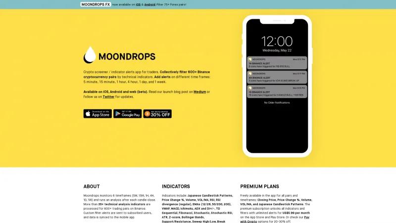 Homepage of Moondrops