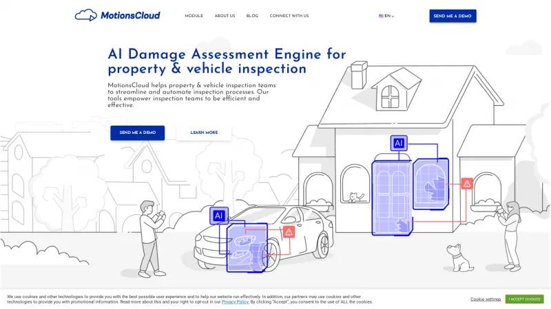 Homepage of MotionsCloud