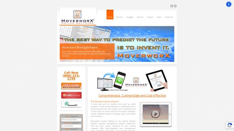 Homepage of Moverworx