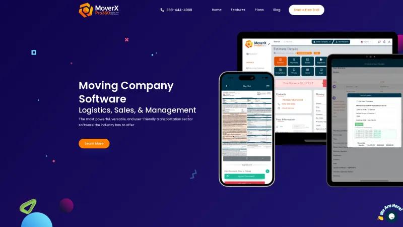 Homepage of MoverXpro 360