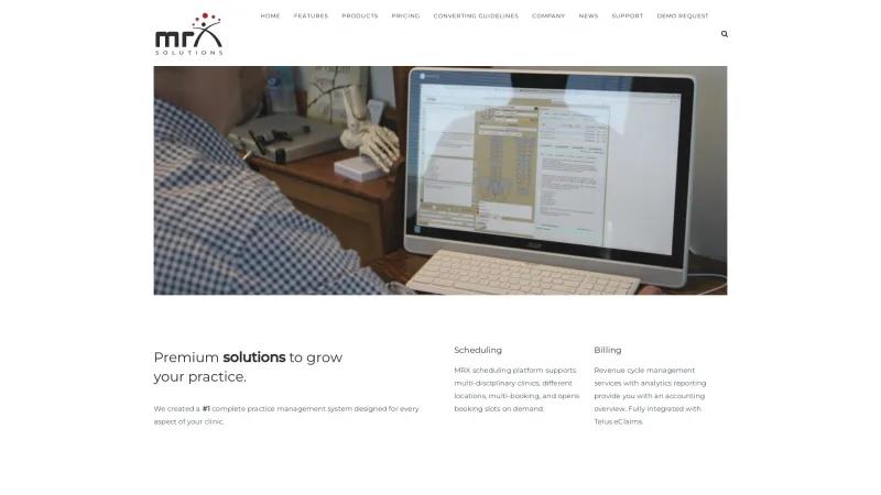 Homepage of MRX Solutions