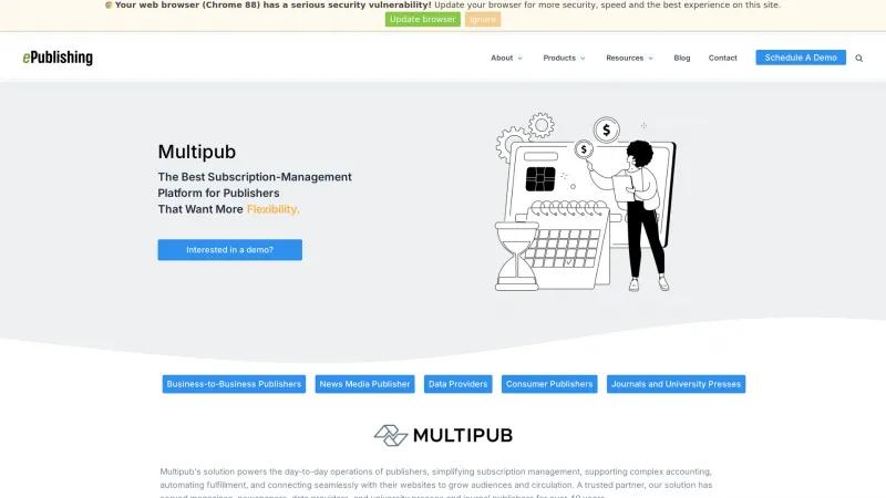 Homepage of Multipub