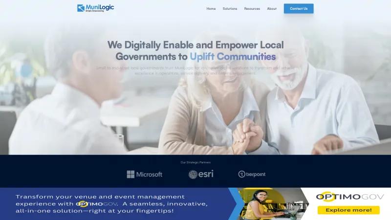 Homepage of MuniLogic