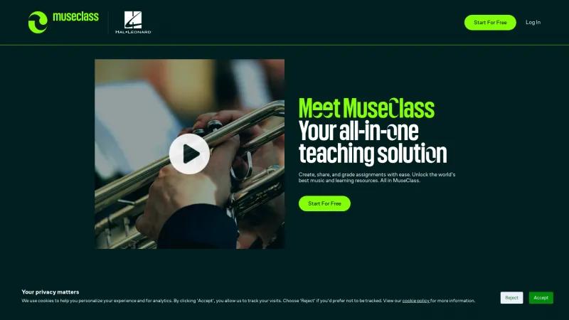 Homepage of MuseClass