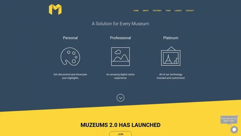 Homepage of Muzeums