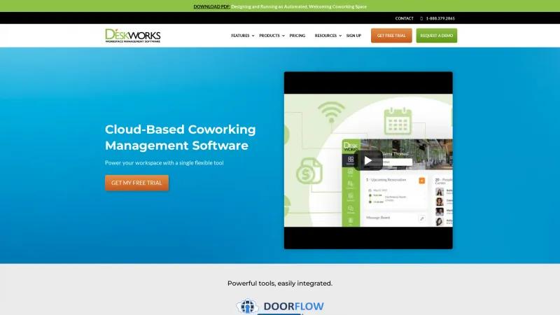 Homepage of Deskworks