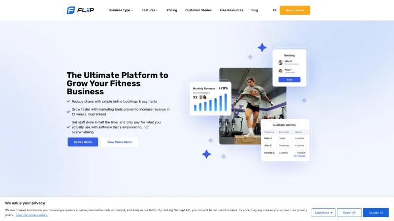 Homepage of FLiiP