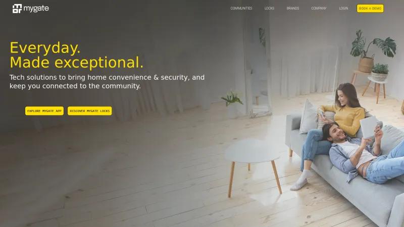 Homepage of MyGate