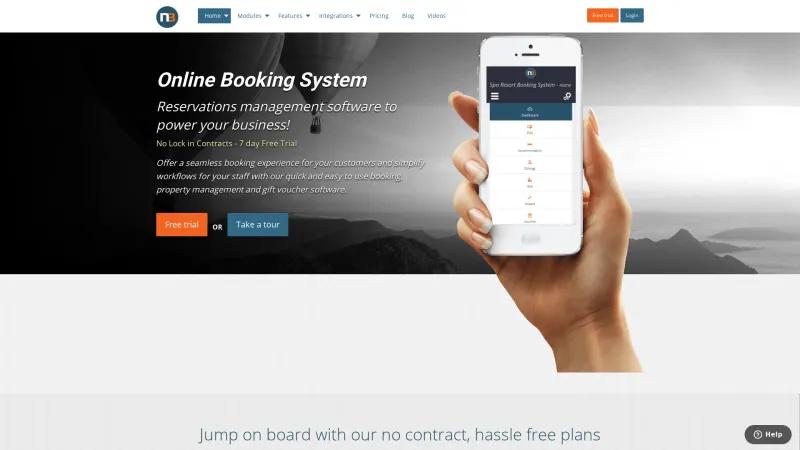 Homepage of Netbookings