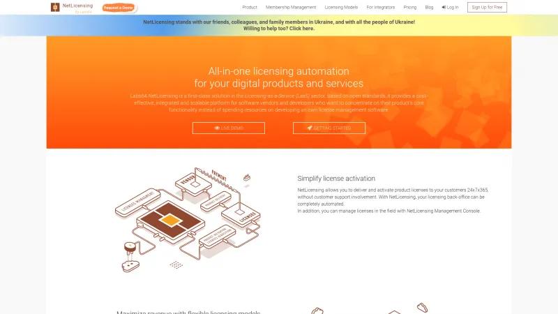 Homepage of Labs64 NetLicensing