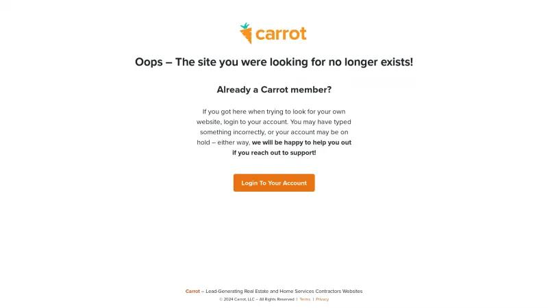 Homepage of Carrot