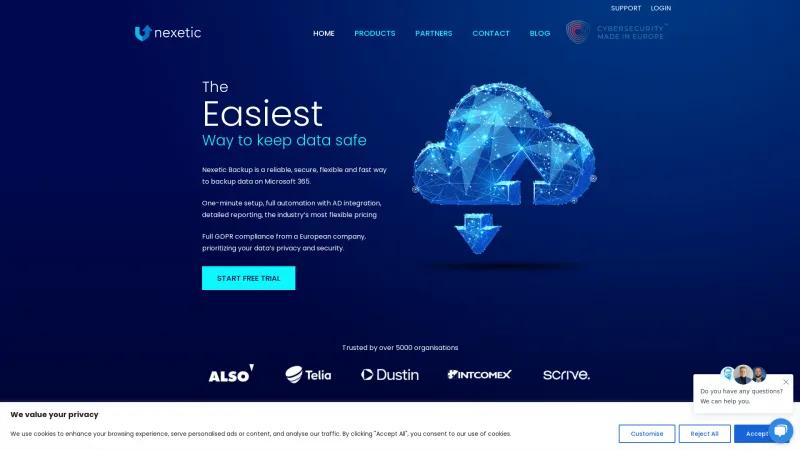 Homepage of Nexetic