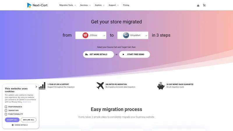 Homepage of Next-Cart