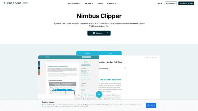 Homepage of Nimbus Clipper