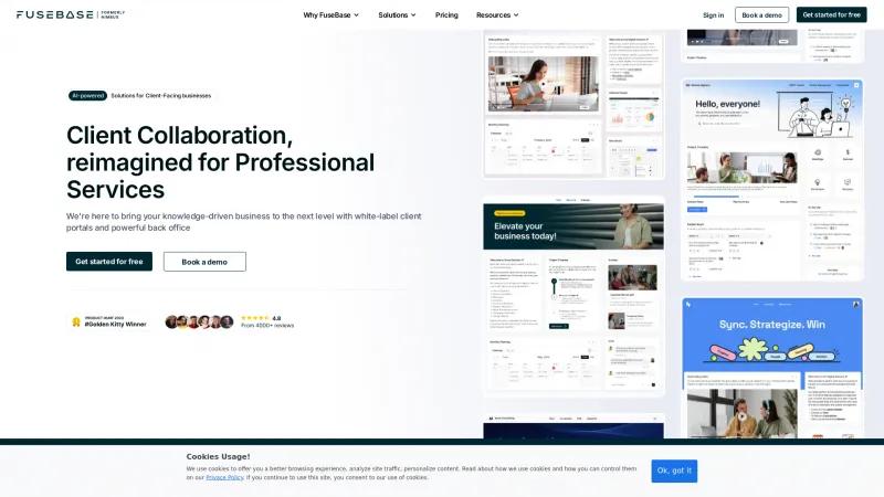 Homepage of FuseBase