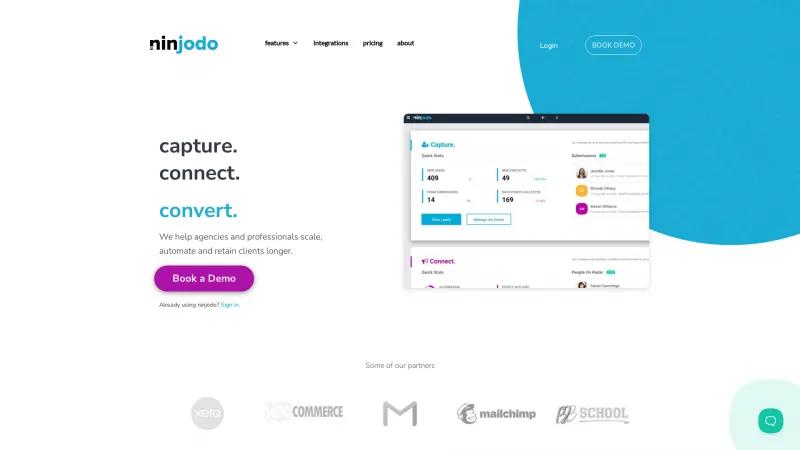 Homepage of Ninjodo