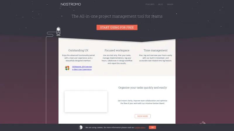 Homepage of Nostromo