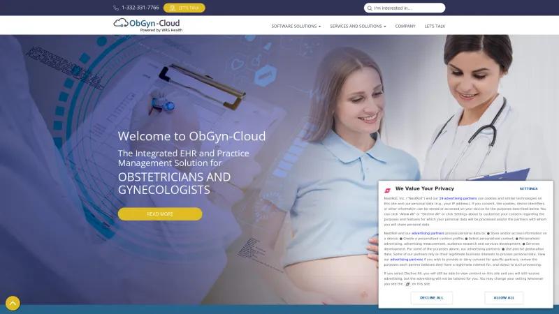 Homepage of ObGyn-Cloud