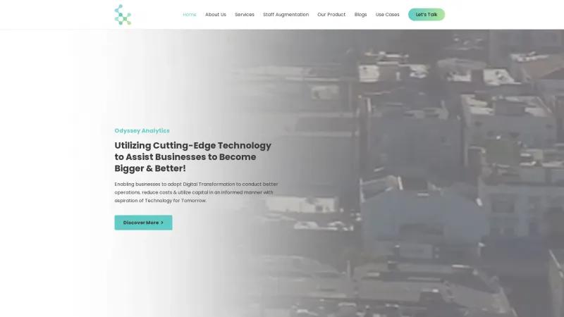 Homepage of Odyx yHat