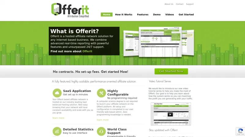 Homepage of Offerit