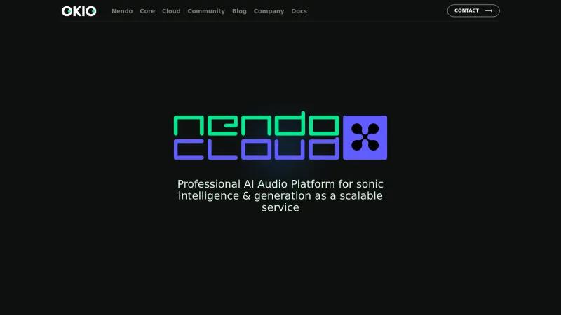 Homepage of Nendo