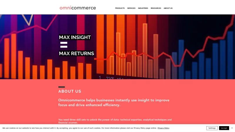 Homepage of Omnicommerce