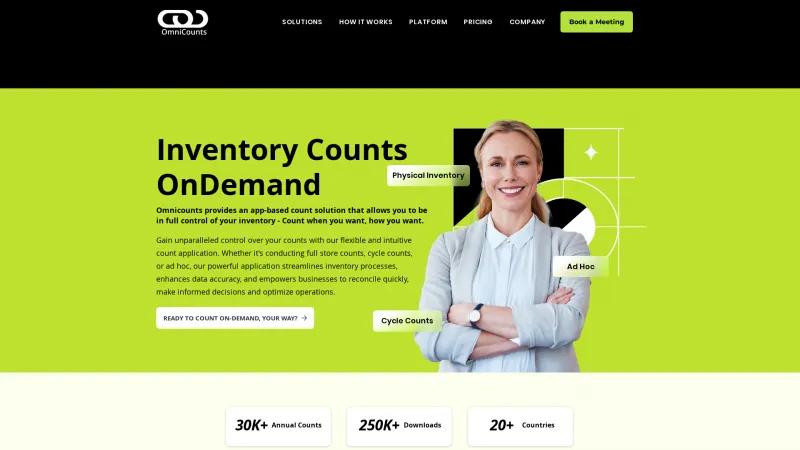 Homepage of OmniCounts