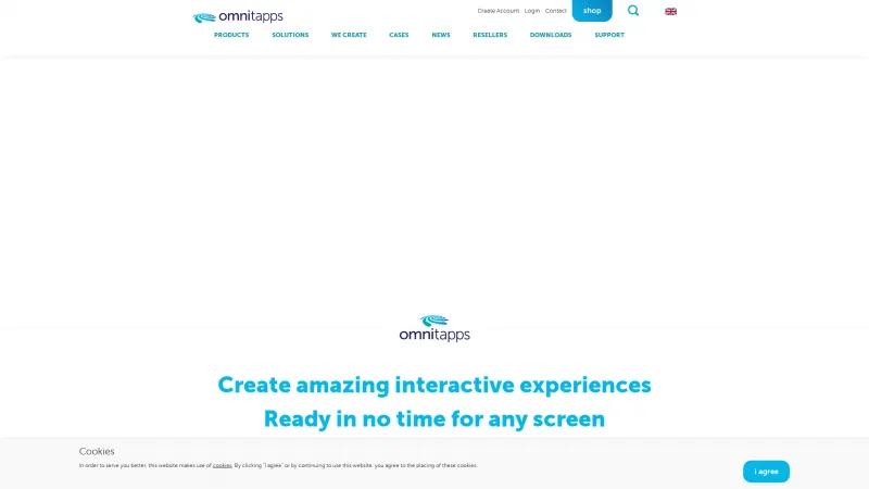 Homepage of Omnitapps