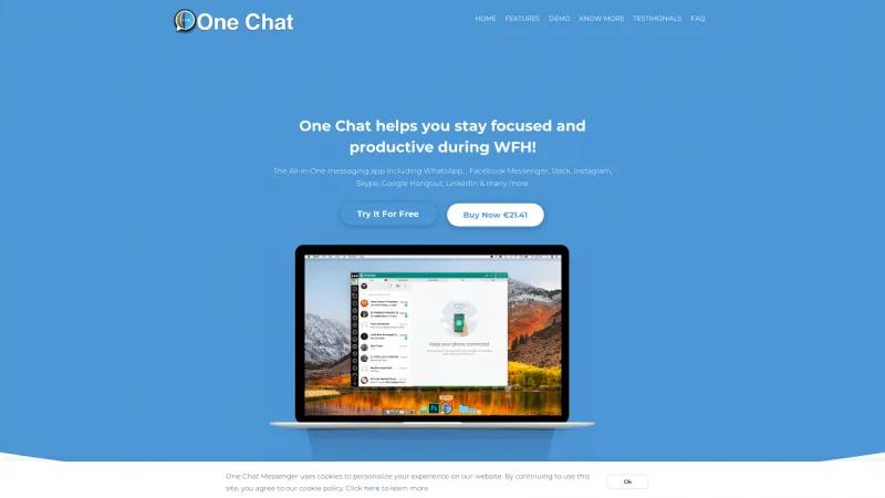 Homepage of One Chat