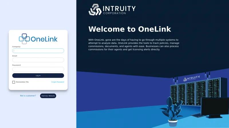 Homepage of OneLink