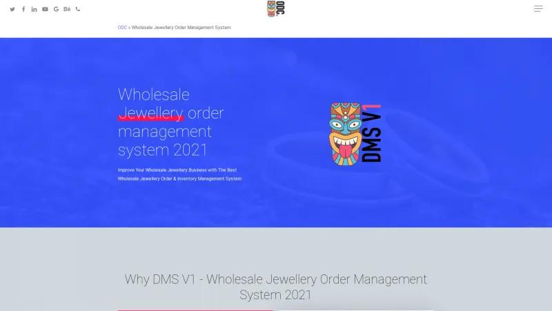 Homepage of DMS V1