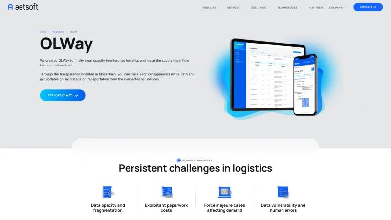 Homepage of OLWay