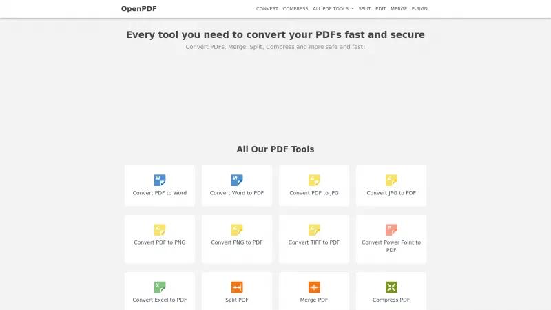 Homepage of OpenPDF