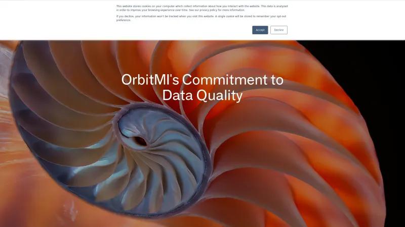 Homepage of OrbitMI