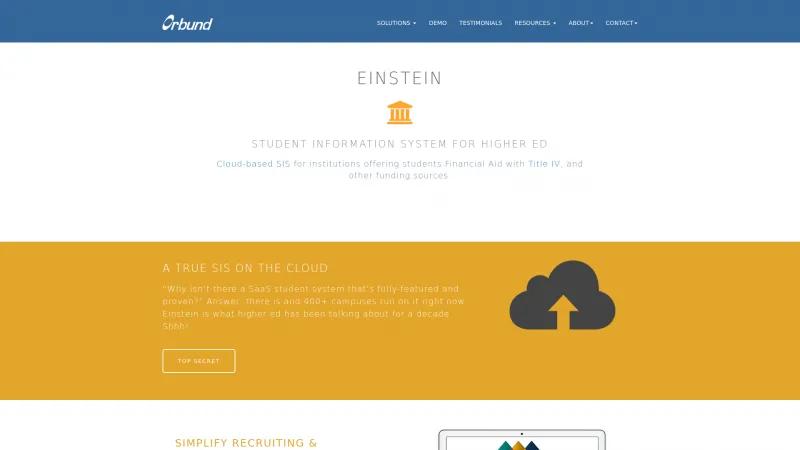 Homepage of Orbund Einstein