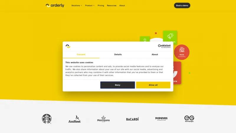 Homepage of Orderly