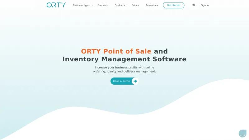 Homepage of ORTY