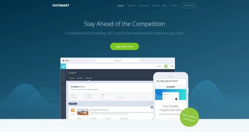 Homepage of Outsmart