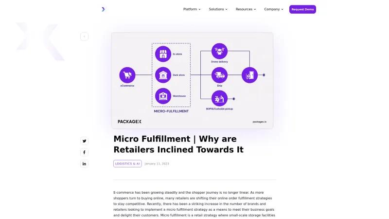 Micro Fulfillment Strategies for Retailers: Enhance Delivery Efficiency and Optimize Logistics Homepage of PackageX Fulfillment