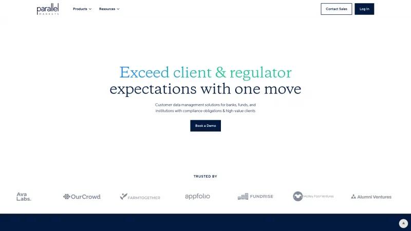 Homepage of Passbase