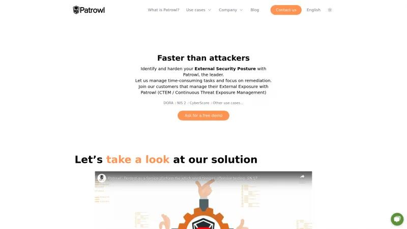 Homepage of PatrOwl